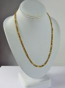 A Lady's 14 ct Yellow Gold Neck Chain, approx 65 cms, approx 13 gms.