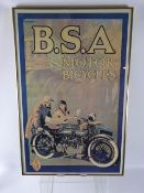 Vintage Motorcycle Advertising Posters, including A.J.S Motorcycles, Norton 350/500 dated 1937 by (