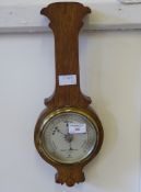 A Vintage Oak Cased Barometer, by Negretti and Zambra - London.