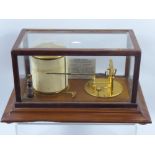 A Mahogany Glass Cased Short and Mason Barograph, approx 13 x 16 x 18 cms