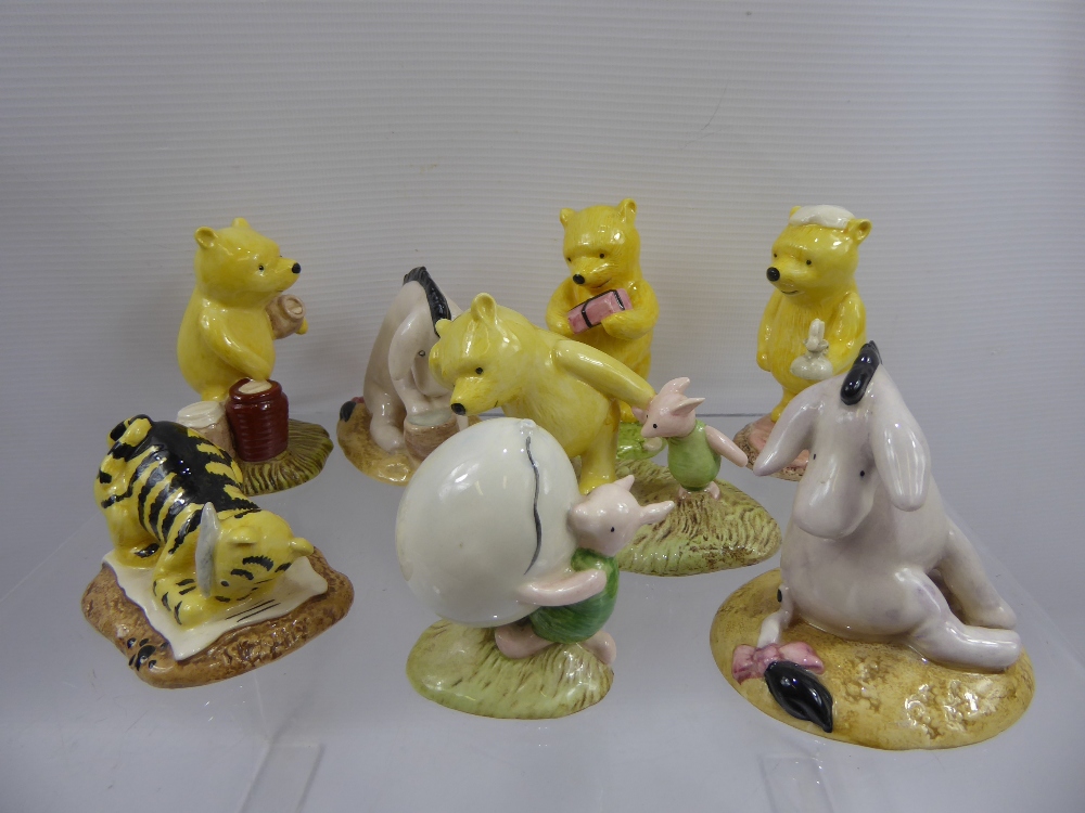 Royal Doulton 'Winnie the Pooh Collection' Figurines, including Eeyore's Tail, Piglet and the