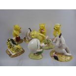 Royal Doulton 'Winnie the Pooh Collection' Figurines, including Eeyore's Tail, Piglet and the
