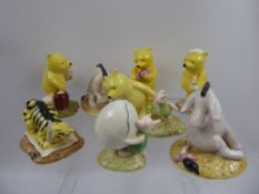 Royal Doulton 'Winnie the Pooh Collection' Figurines, including Eeyore's Tail, Piglet and the