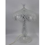 A Large Waterford Crystal 'Achill' Table Lamp, approx 60 cms
