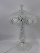 A Large Waterford Crystal 'Achill' Table Lamp, approx 60 cms
