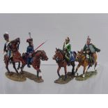 Quantity of Del Prado Mounted Cavalry Figures, in various action stance including French, Prussian