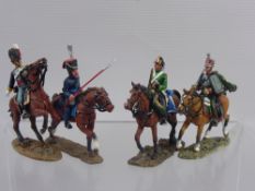 Quantity of Del Prado Mounted Cavalry Figures, in various action stance including French, Prussian