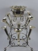 A Silver Plated Table Epergne.