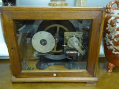 A Vintage Mahogany Cased Gents of Leicester Master Clock, seven day programmer, a small quantity