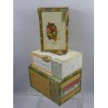 A Large Quantity of Vintage Cigar Boxes, including H. Upmann Habana, Punch, Romeo Y Julieta, Bolivar