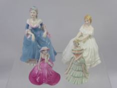 A Collection of Miscellaneous Porcelain Figurines, including Royal Doulton 'Buttercup', Coalport '