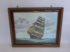 Three Marine Prints, including a Schooner and two limited-edition S.S Peleus nr 82/500 signed in