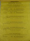 An Antique Yellow Silk Penang Races Timetable, dated Saturday 2nd August, 1879, approx 21 x 32 cms.