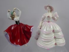 Quantity of Coalport Figurines, including 'Marlene', 'Southern Belle', 'Flora' and Royal Doulton'