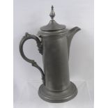 An English Pewter Spire Flagon, by Phillip Ashberry & Sons, circ 1865, approx 36 cms high.