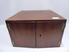 A Handmade Mahogany Coin Collectors Storage Cabinet, containing fourteen pullout slides, approx 20 x