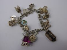 Miscellaneous Silver Jewellery, including rings, chains, bracelets together with a silver charm