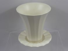 Keith Murray Wedgwood Dish and Vase, (af)
