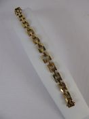 A Lady's 333 8ct Gold Link Bracelet, approx 15.9 gms.