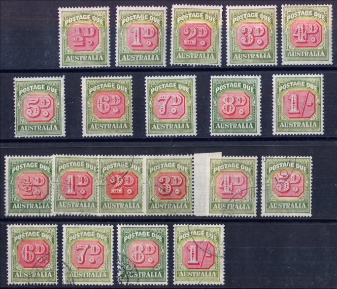 Postage Dues: 1946-57 set M & F/U.