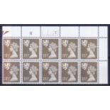 Scotland 11½p FCP/PVA Plate 6A5B No Dot plate block of 10. U/M, fine.