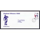 1966 England Winners illustrated FDCs with WINgate CDS x 26 covers. Printed addresses, fine.
