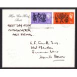 1965 C/W Arts Festival (Ord) on plain FDC with Bath slogan "4th Bach Festival Bath".