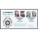 1987 St John Ambulance St Margaret's Hospital Epping (Arlington) Official FDC flown & signed by