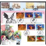 1980s-2003 Bradbury FDCs (40 covers)