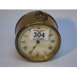 BRASS CASED CLOCK