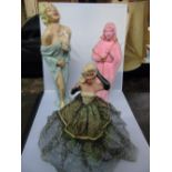 X 3 VINTAGE MODELS OF LADIES - A MADONNA, MARILYN MONROE + 1 OTHER