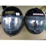 X 2 MOTOR BIKE HELMETS