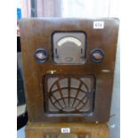 McMICHAEL TYPE DS DUPLEX WOODEN CASED RADIO, UNTESTED
