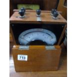 WOODEN CASED AC VOLT METER, UNTESTED