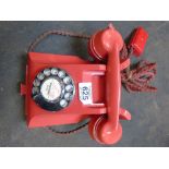 RED BAKELITE TELEPHONE