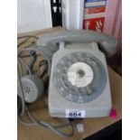 TWO TONE GREY 1960s/1970s TELEPHONE, UNTESTED