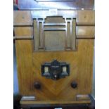 WOODEN CASED RADIO, UNTESTED