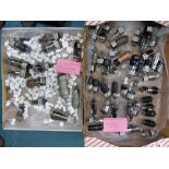 2 BOXES OF ASSORTED, TESTED,  VALVES,55 IN TOTAL