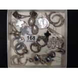 COLLECTION OF SILVER/WHITE METAL EARRING