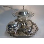 1 X MAPPIN & WEBB TRAY, 1 OTHER, 2 TUREENS & CRUET