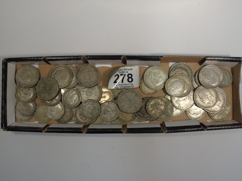 QUANTITY OF SILVER BRITISH COINS 1902-1946