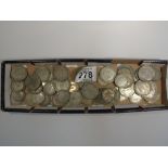 QUANTITY OF SILVER BRITISH COINS 1902-1946
