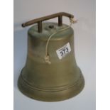 HEAVY BRASS BELL, CHIP TO RIM