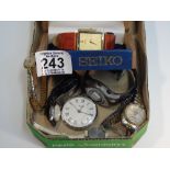 BOXED SEIKO WATCH + OTHERS