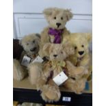 X 4 LABELLED TEDDY BEARS INC ' ORIGINAL PARKSIDE BEAR'