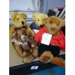 X 4 LABELLED TEDDY BEARS INC A ' BEARS BY NAOMI'