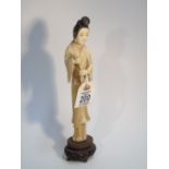 IVORINE FIGURE OF A JAPANESE LADY