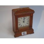 WOODEN MANTLE CLOCK A/F