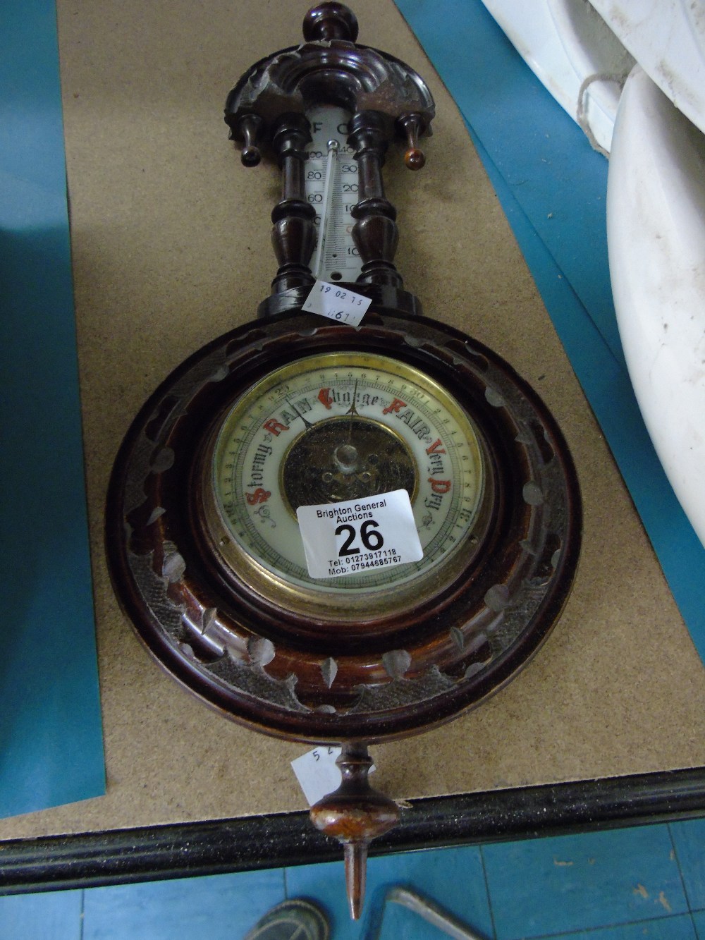 ANTIQUE BANJO BAROMETER