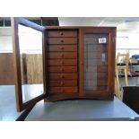 X9 DRAWER GLASS DOOR CHEST